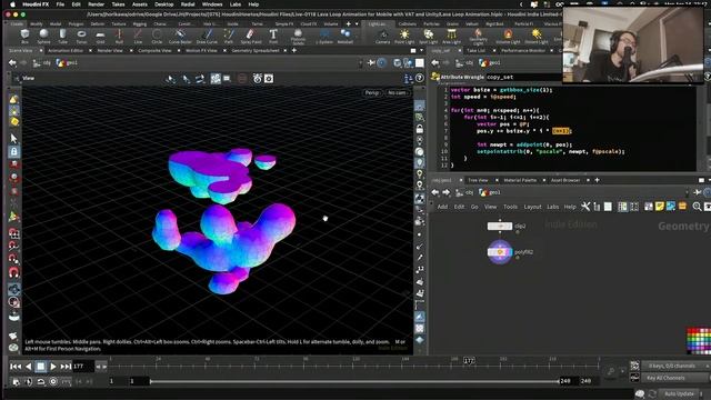 Houdini Algorithmic Live #118 - Lava Loop Animation for Mobile with VAT & Unity смотреть онлайн