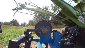 Грохотная картофелекопалка и дизельный мотоблок. Первый пробный выезд на наше поле. [28.08.2022г.]