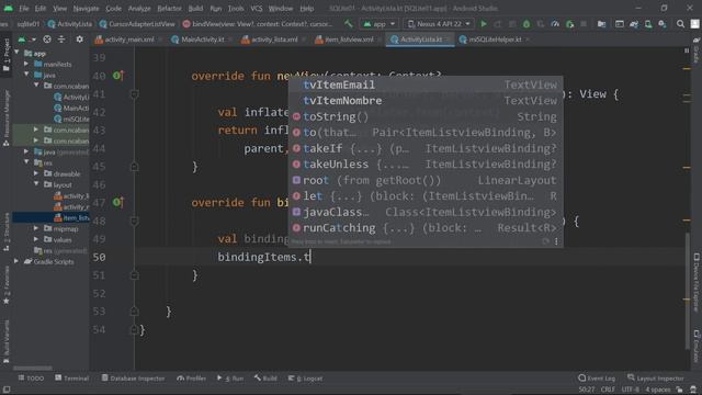 Intro a Android + Kotlin 053 - SQLite 04: Mostrar datos en un ListView смотреть онлайн