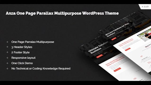 Anza One Page Parallax Multipurpose WordPress Theme | Themeforest Website Templates and Themes смотреть онлайн