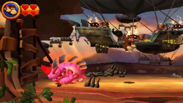 Donkey Kong Country Returns 3D - All Bosses
