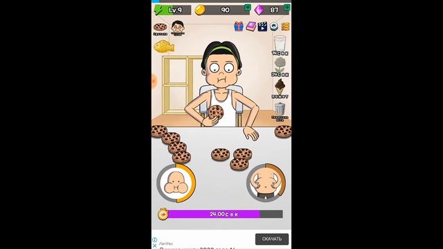 ЭВОЛЮЦИЯ ЧЕЛОВЕКА ЧТОБЫ СЪЕСТЬ ВСЮ ПЛОНЕТУ #2!обзор игры food fighter clicker! смотреть онлайн