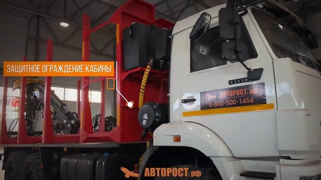 KAMAZ 43118 сортиментовоз с ГМУ VPL 100-76 смотреть онлайн