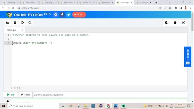 Computer Programming #Coding #python #pythonprogramming Square and Cube of a number program. смотреть онлайн