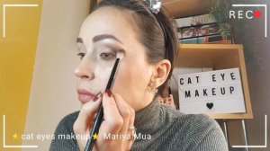 Макияж для опущенного века .Макияж глаз «Кошачий глаз#,лифтинг Макияж