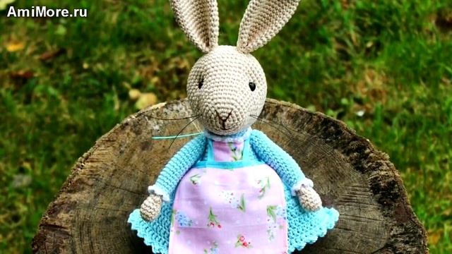 Амигуруми: схема Мамы Зайчихи. Игрушки вязаные крючком. Free crochet patterns. смотреть онлайн