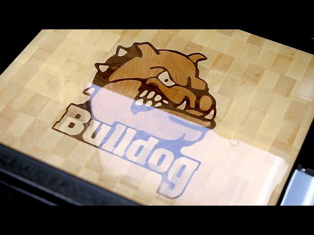 Making a "Bulldog" inlaid end grain cutting board смотреть онлайн