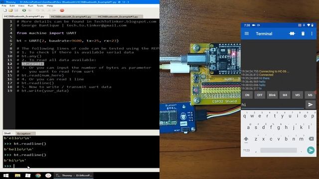041 - MicroPython TechNotes: HC-06 Bluetooth смотреть онлайн