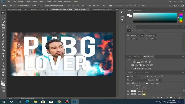 How To Make A Gaming Thumbnail On PC || Photoshop || PUBG Gaming Thumbnail-01