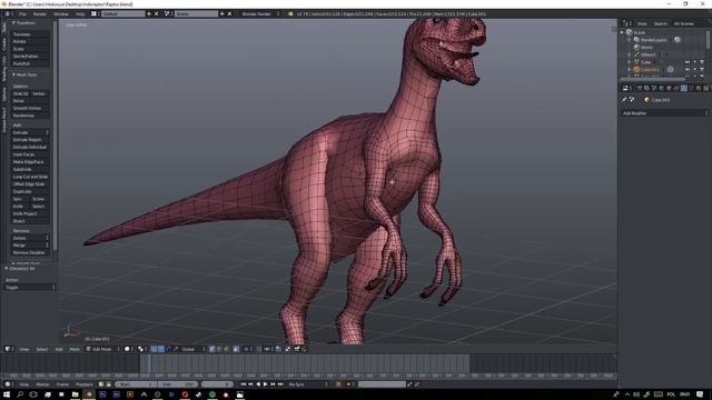 Indoraptor - Sculpting, Texturing, Rigging(Blender & Substance Painter Timelapse)
