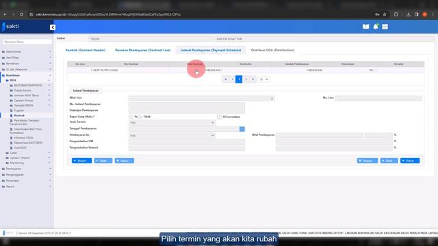 [SAKTI] Merubah Kontrak Termin Non RPATA Menjadi Termin RPATA смотреть онлайн