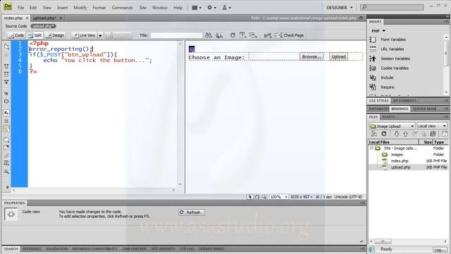 Create Image Upload with Resize and Crop [03] Detection Button and File [Dreamweaver Tutorial] смотреть онлайн
