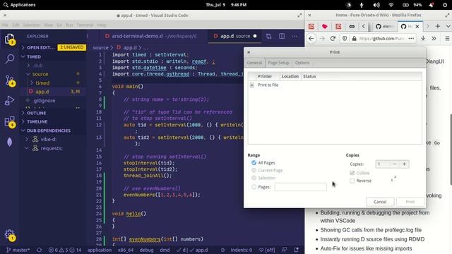 Using Visual Studio Code for D programming смотреть онлайн