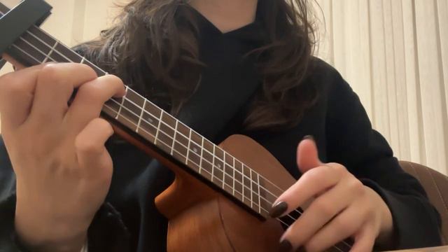 Billie Eilish - Happier Than Ever short ukulele cover смотреть онлайн