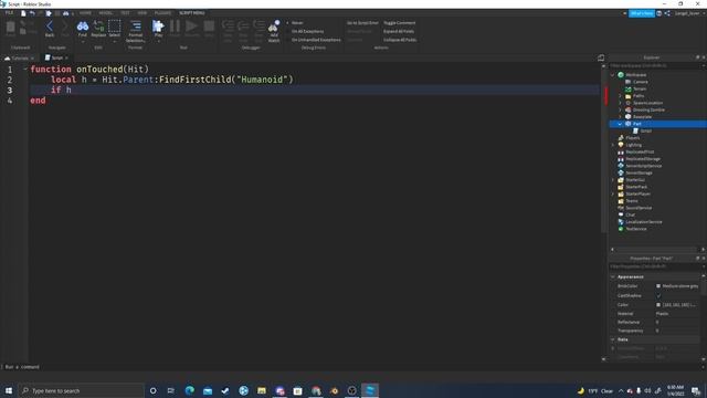 How to make a simple kill script (Roblox Studio) смотреть онлайн