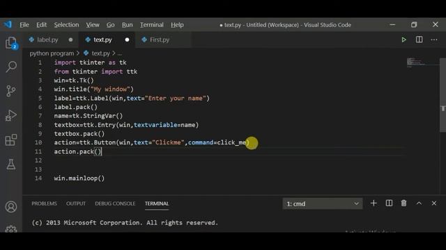 Insert a Text Box in GUI application in Python смотреть онлайн