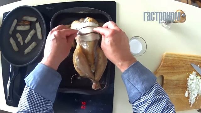 Цесарка с капустой и копченым салом смотреть онлайн