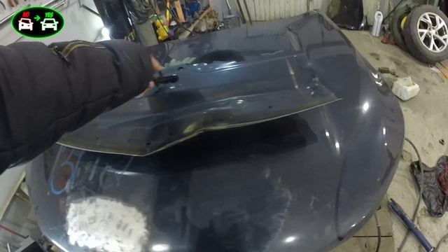 Chevrolet Equinox III USA.Ремонт алюминиевого капота . Разбираем , рихтуем , варим , собираем ?????