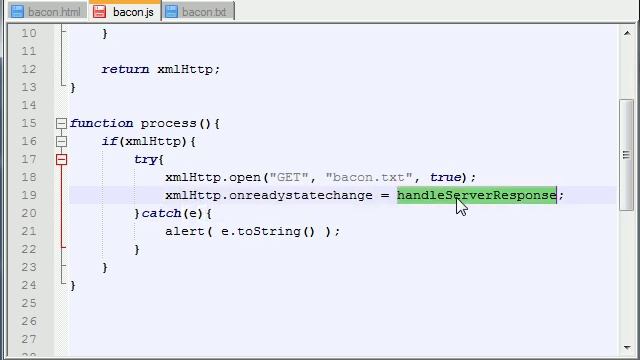 AJAX Tutorial - 24 - Configuring and Connecting to a Server смотреть онлайн