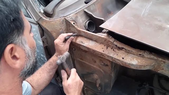 FAZENDO REFORÇO DA COLUNA DO OPALA, CARAVAN CHEVROLET смотреть онлайн