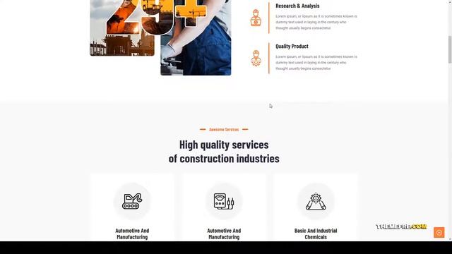Endus - Industrial Manufacturing WordPress Theme portfolio business Website Builder смотреть онлайн