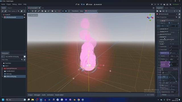 How To Make Fire Particle Effect - Godot 4.2 Tutorial смотреть онлайн
