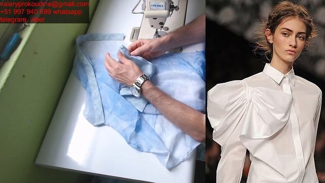 Пошив блузки. Confección de blusa #курсы кройки и шитья #diseño de modas смотреть онлайн