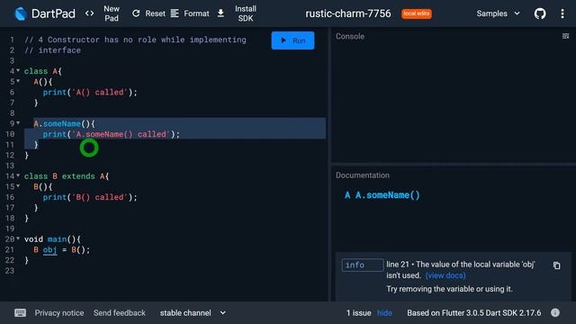 Interface in Dart | Dart implicit & explicit interface | Dart Tutorial #54 смотреть онлайн