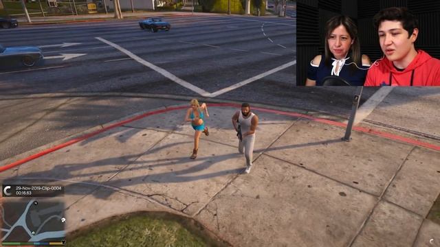 JUEGO GTA 5 con MI MAMÁ! Grand Theft Auto V - GTA V Mods смотреть онлайн