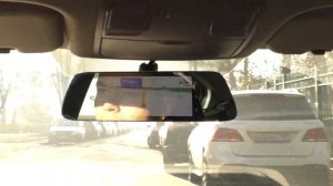 Установка и обзор зеркала заднего вида с видеорегистратором на Android в Hyundai Elantra.