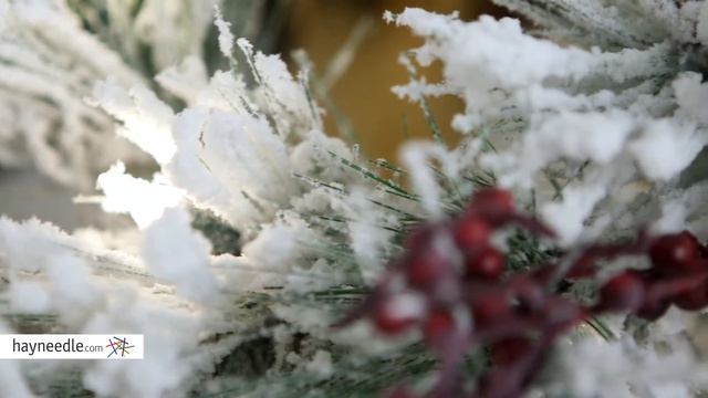 Belham Living Flocked Pine Needle 9 ft. Pre-Lit Garland - Product Review Video смотреть онлайн