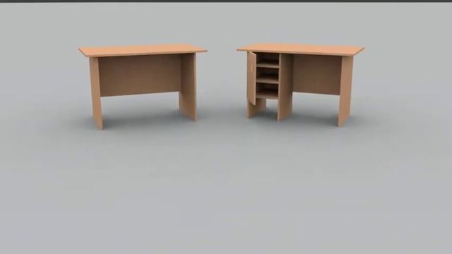 Blender 3D Офисные мебели смотреть онлайн