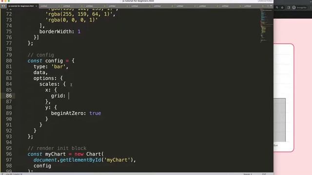 How to Remove Grid Lines Inside the Chart Area in Chart JS смотреть онлайн
