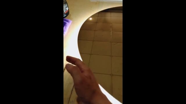 Круглое зеркало с подсветкой и ИК датчиком с диммированием смотреть онлайн
