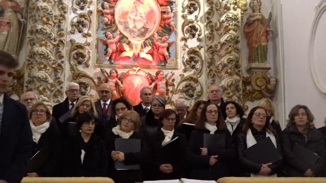 SALVATORE DE GIORGI CANTA AVE MARIA DI CACCINI DAVANTI AL VESCOVO NELLA CHIESA MATERDOMINI PISIGNAN смотреть онлайн