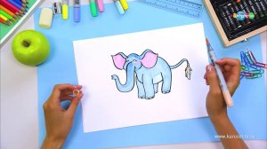 Как нарисовать слона? Как нарисовать #8