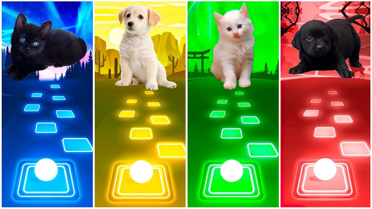 Кошка ? Собака | Tiles Hop