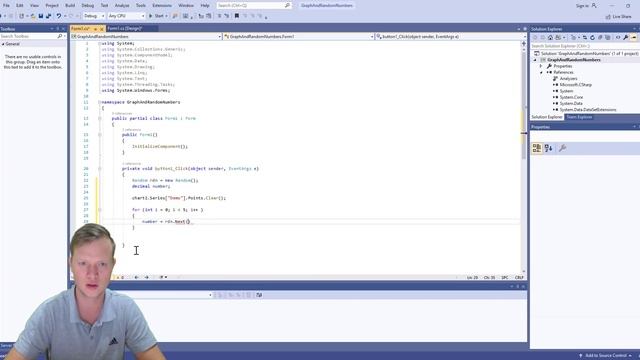4. C# Programming - Graph Element And Random Numbers (Visual Studio & Windows Forms) смотреть онлайн