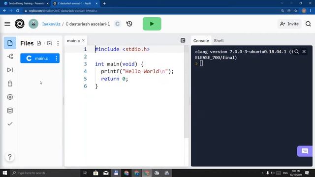 C dasturlash tili | C Programming Language | смотреть онлайн