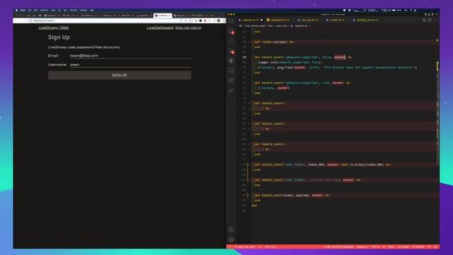 Building LiveShowy - WebAuthn Passwordless Registration смотреть онлайн