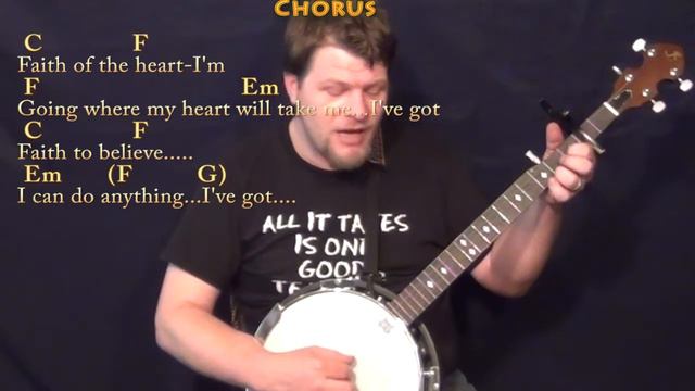 Faith of the Heart (Enterprise Theme) Banjo Cover Lesson with Chords/Lyrics - Capo 2nd Fret смотреть онлайн