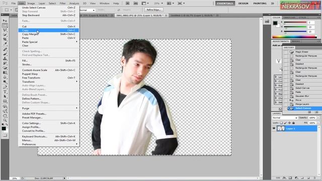 NEKRASOV TV изучаем обработку фото в Adobe Photoshop Cs 5 с EUGENE1_1NEKRASOV