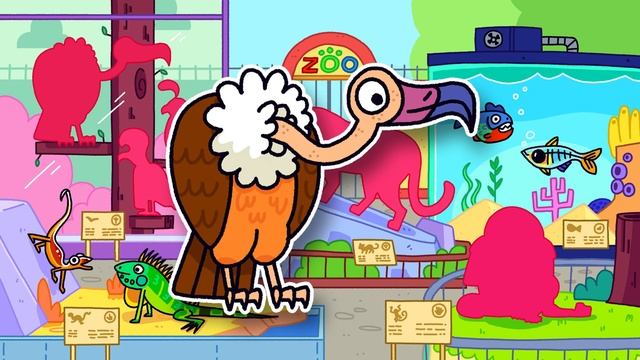 Learn Zoo Animals For Kids | Wild Zoo Animal Names and Sounds for Children | Club Baboo смотреть онлайн