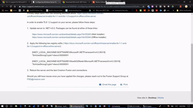 sql server and disabling older TLS protocols смотреть онлайн