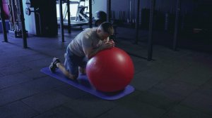 Динамическая планка на фитболе/ Fitball dynamic plank