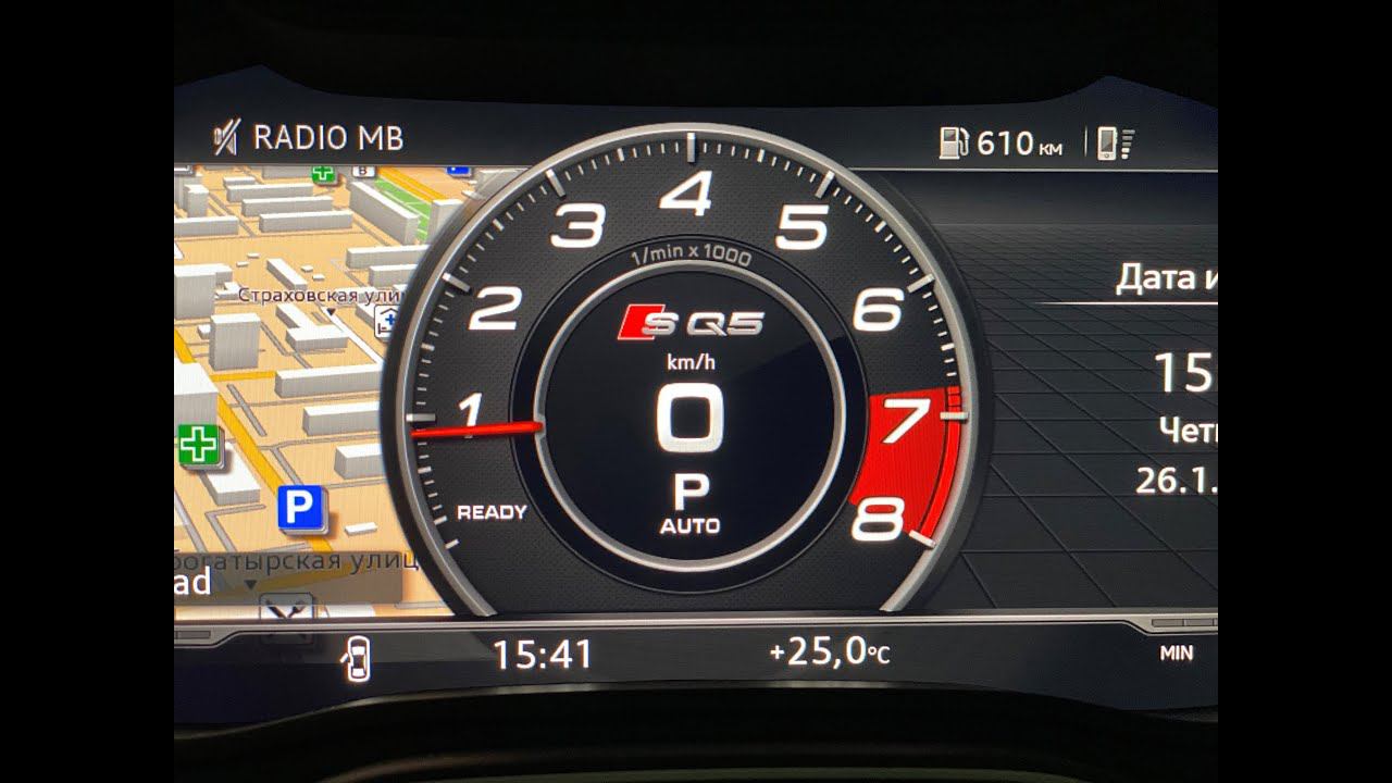 Q5 - Перепрограммирование Virtual Cockpit в режим Audi SQ5 смотреть онлайн