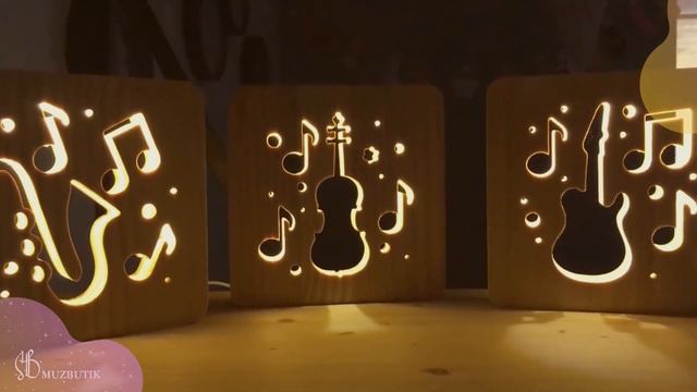 Ночник Гитара, Скрипка, Саксофон от MuzButik 2 смотреть онлайн