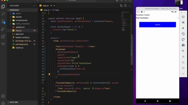 Tutorial React Native Dasar : 21. Select Option смотреть онлайн