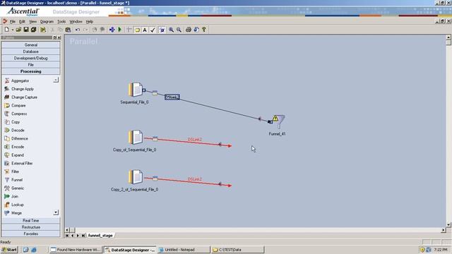 Simple DataStage Parallel Job Using Funnel Stage смотреть онлайн