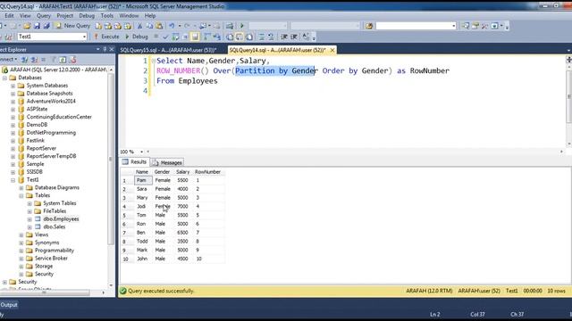 Row Number function in SQL Server in arabic смотреть онлайн